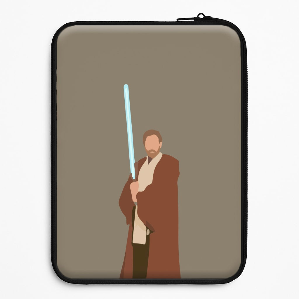 Kenobi Blue Lightsaber Laptop Sleeve