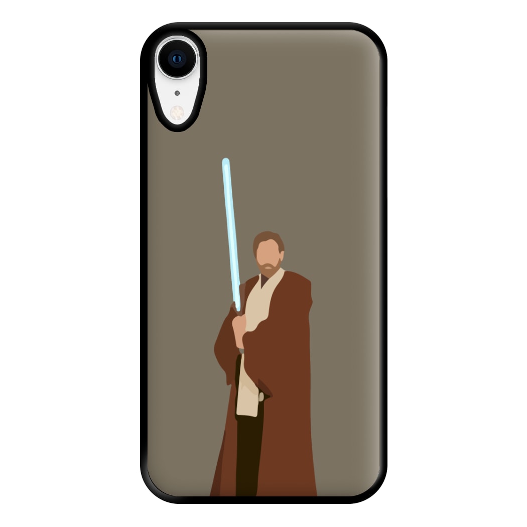 Kenobi Blue Lightsaber Phone Case for iPhone XR