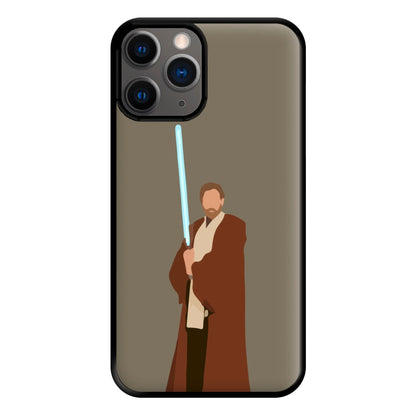 Kenobi Blue Lightsaber Phone Case for iPhone 12 Pro Max