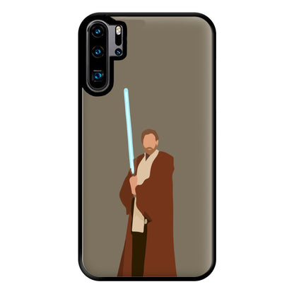 Kenobi Blue Lightsaber Phone Case for Huawei P30 Pro