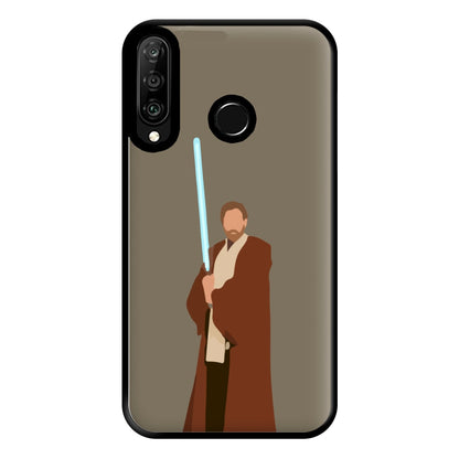 Kenobi Blue Lightsaber Phone Case for Huawei P30 Lite