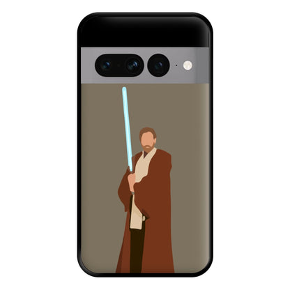 Kenobi Blue Lightsaber Phone Case for Google Pixel 7 Pro