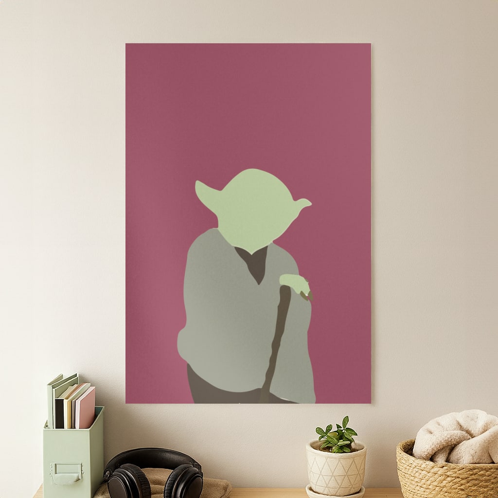 Yoda Faceless Poster