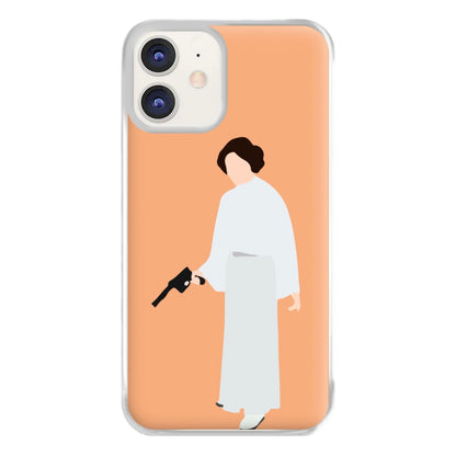 Leia Faceless With Gun Phone Case for iPhone 12 / 12 Pro