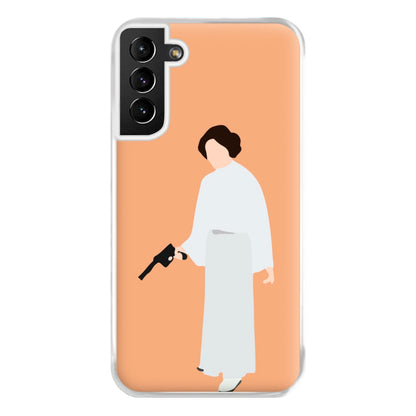 Leia Faceless With Gun Phone Case for Galaxy S21 Plus