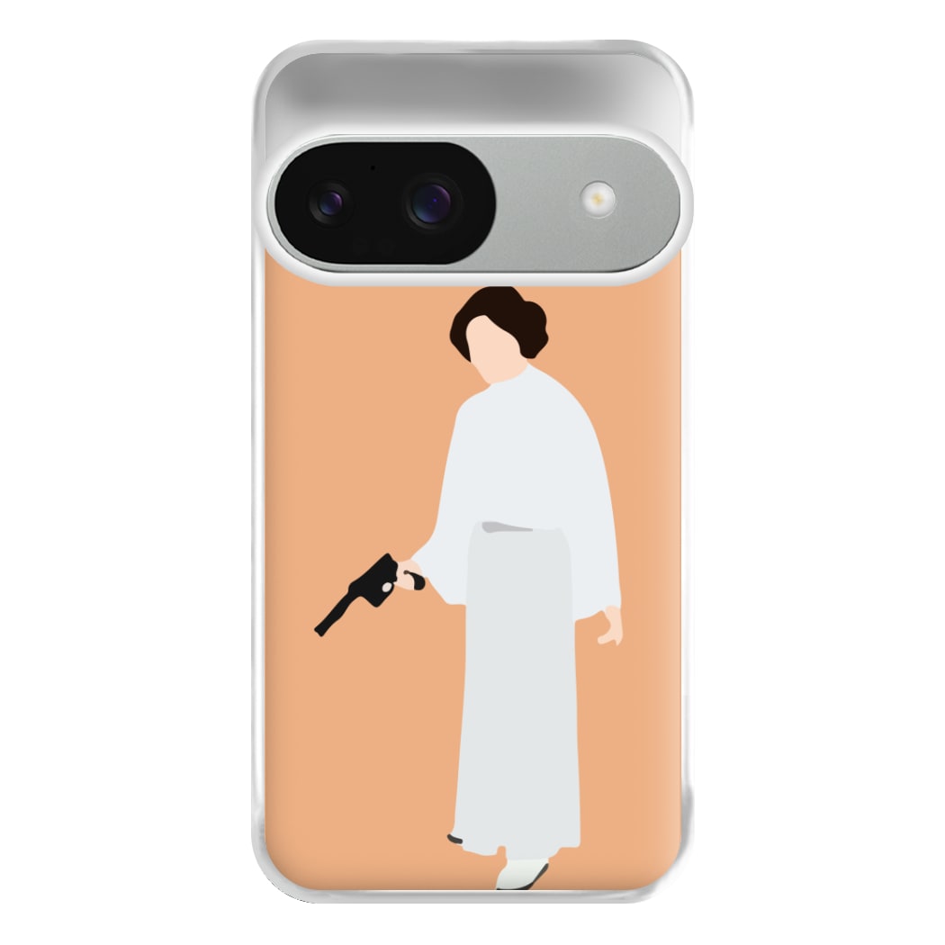 Leia Faceless With Gun Phone Case for Google Pixel 9 / 9 Pro