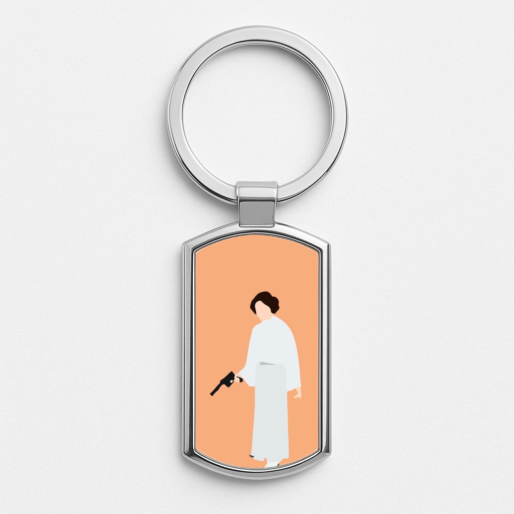 Leia Faceless With Gun Luxury Keyring
