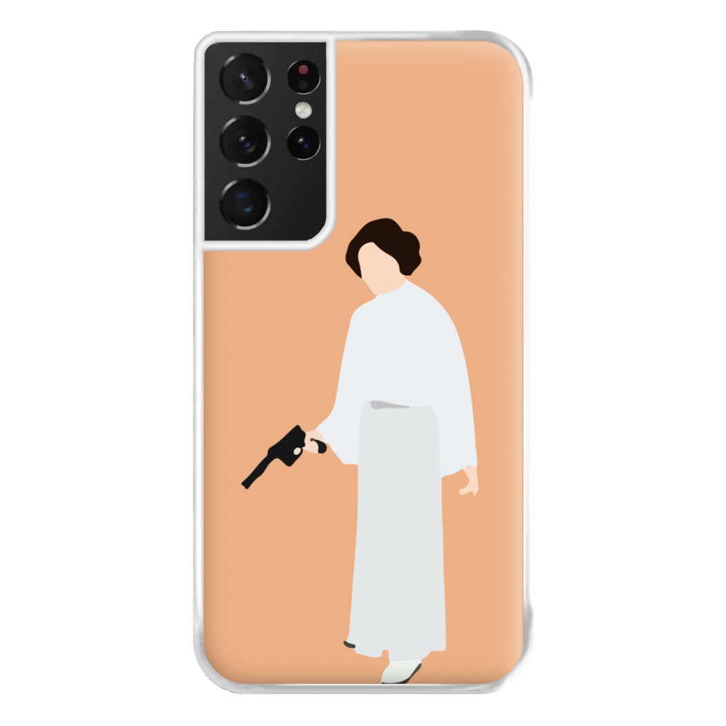 Leia Faceless With Gun Phone Case for Galaxy S21 Ultra