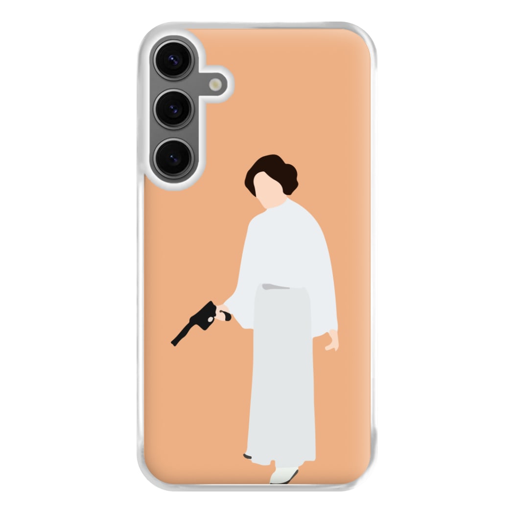 Leia Faceless With Gun Phone Case for Galaxy S24FE