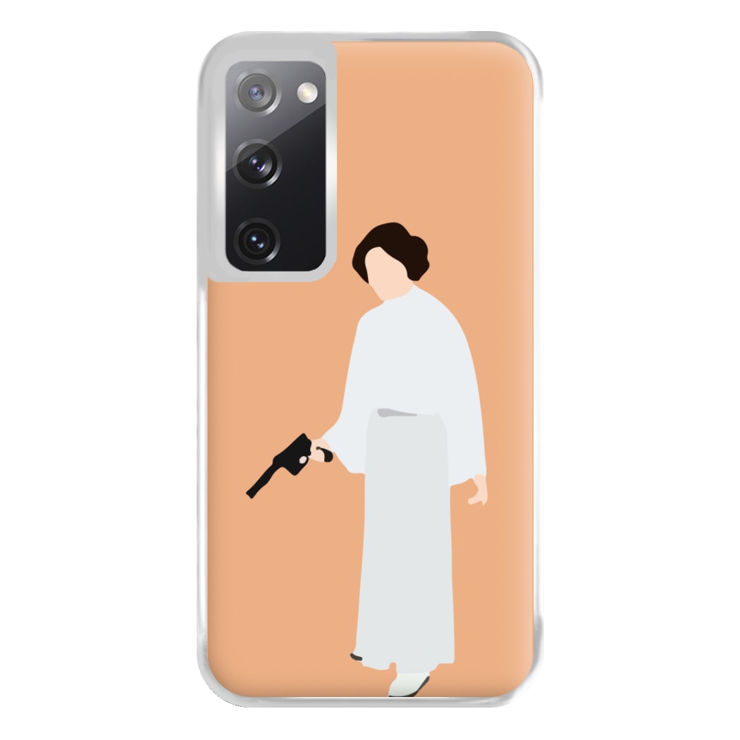 Leia Faceless With Gun Phone Case for Galaxy S20FE