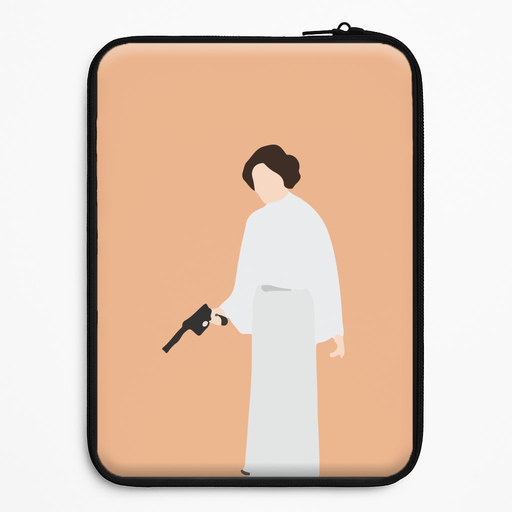 Leia Faceless With Gun Laptop Sleeve