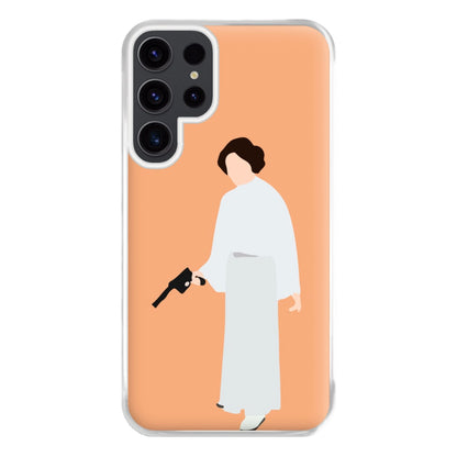 Leia Faceless With Gun Phone Case for Galaxy S23 Ultra