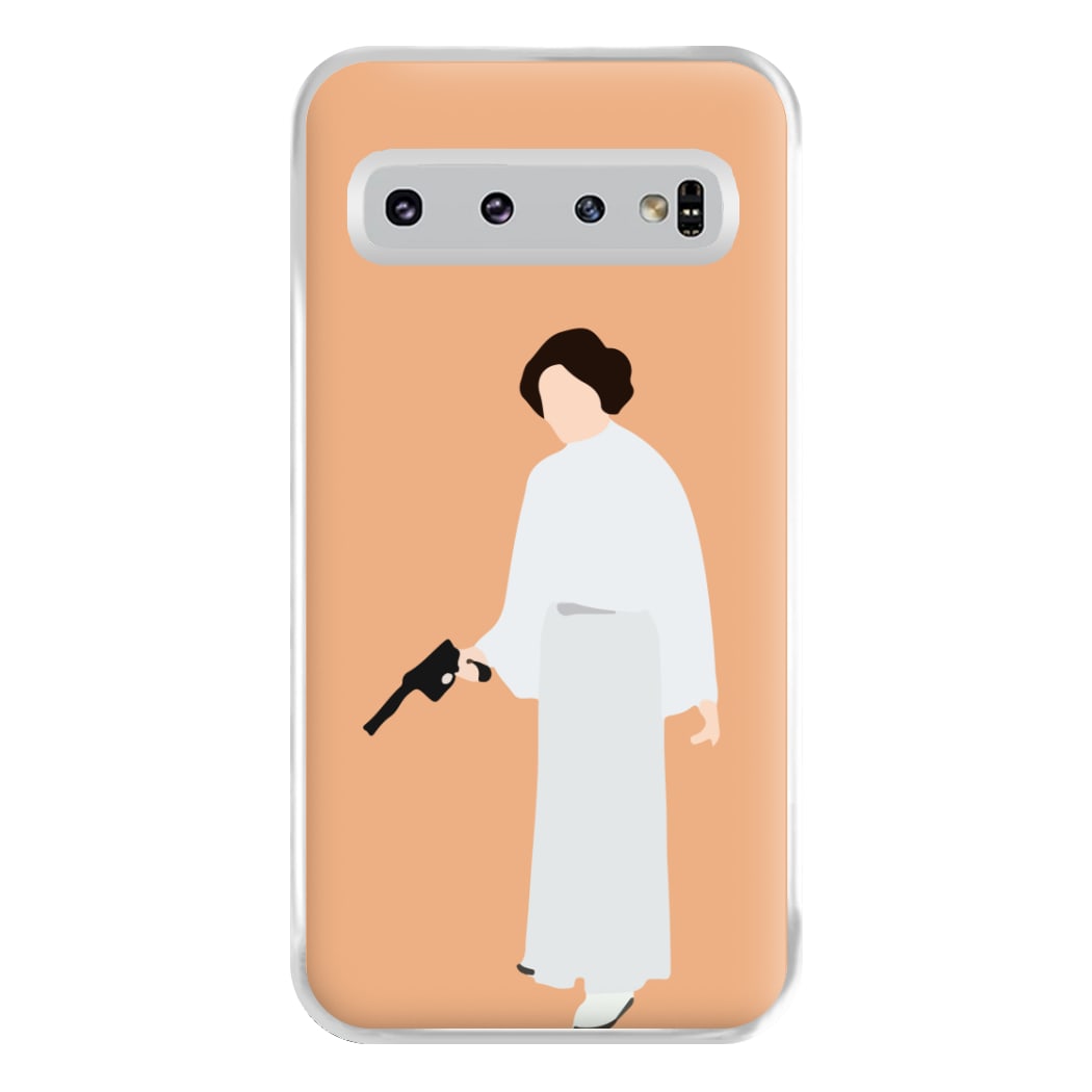 Leia Faceless With Gun Phone Case for Galaxy S10 Plus