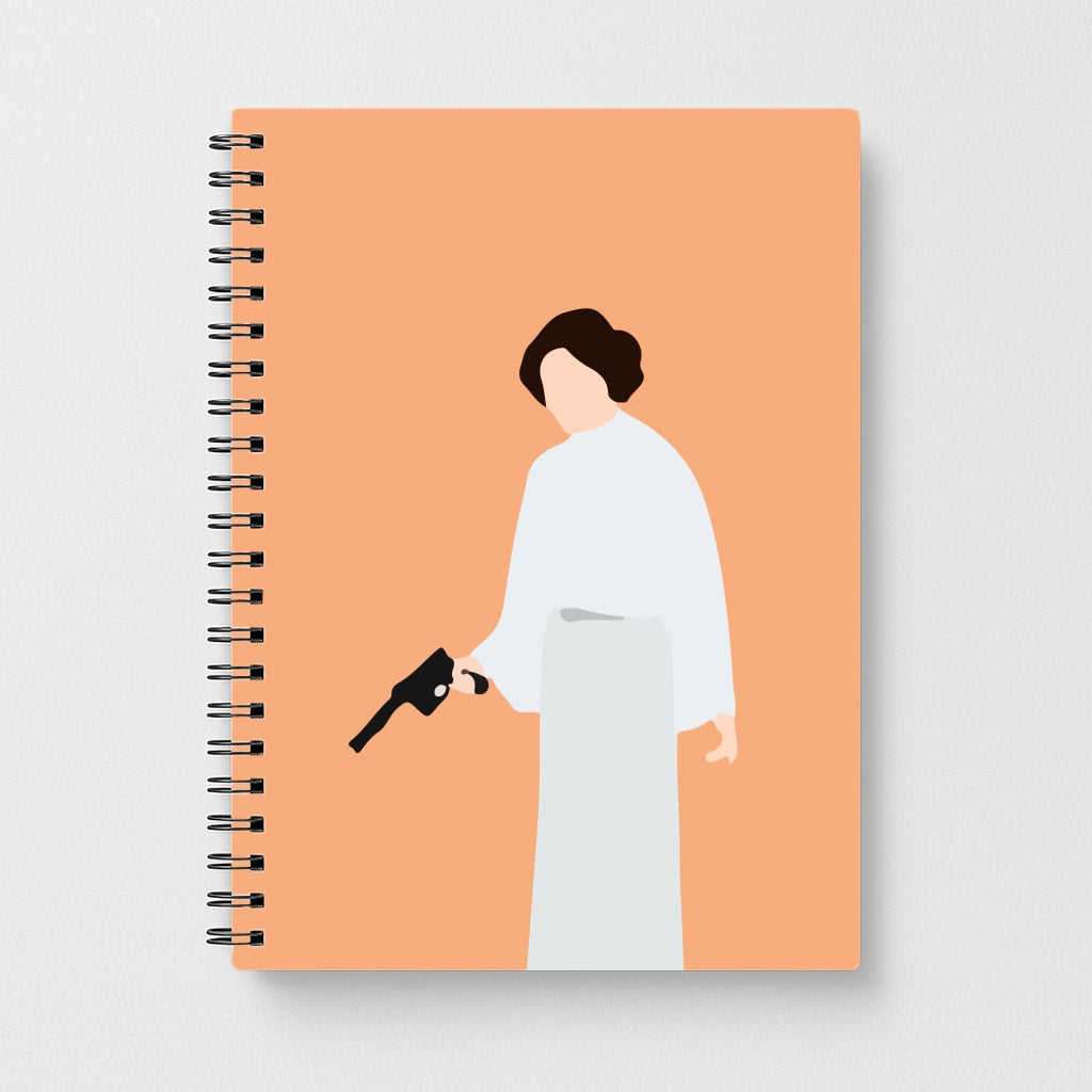 Princess Leia Faceless With Gun - Star Wars Notebook