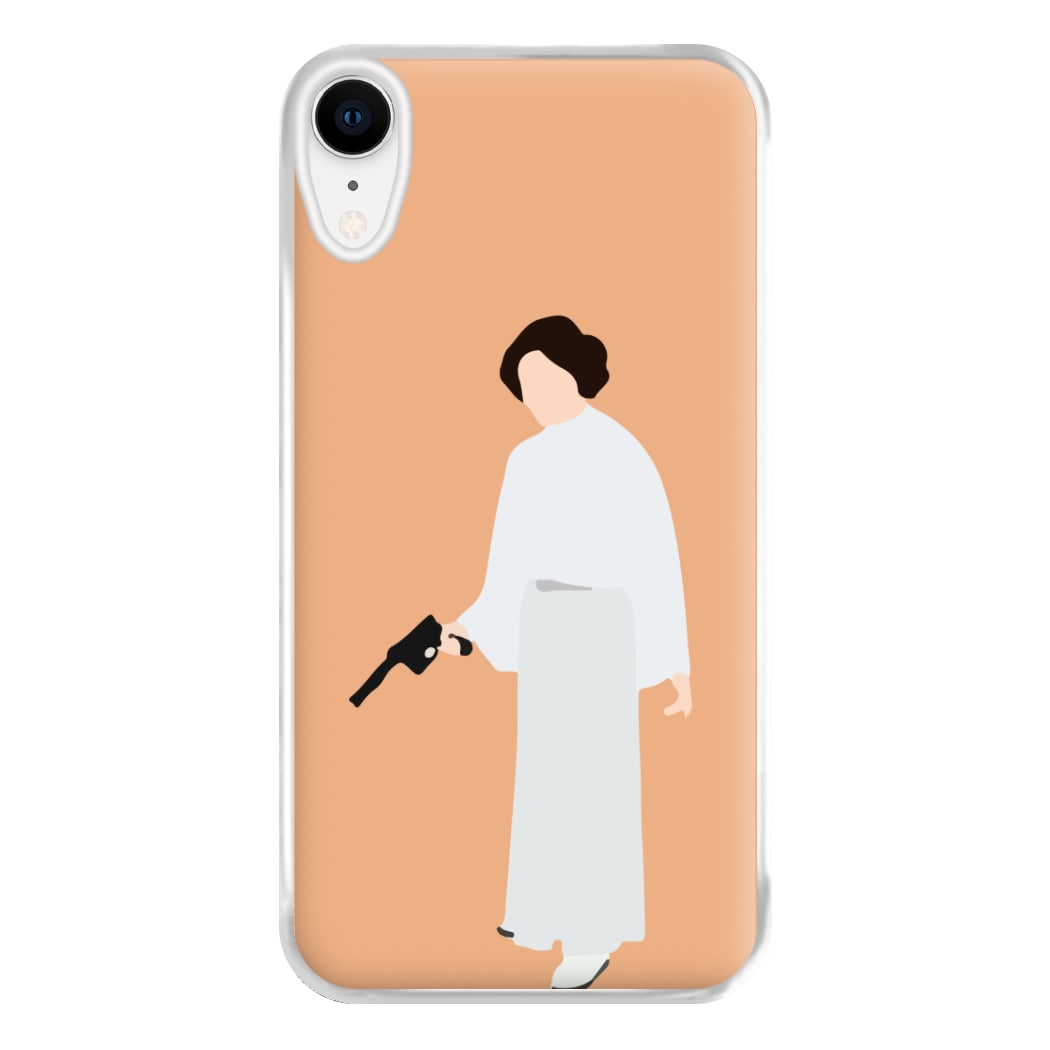 Leia Faceless With Gun Phone Case for iPhone XR