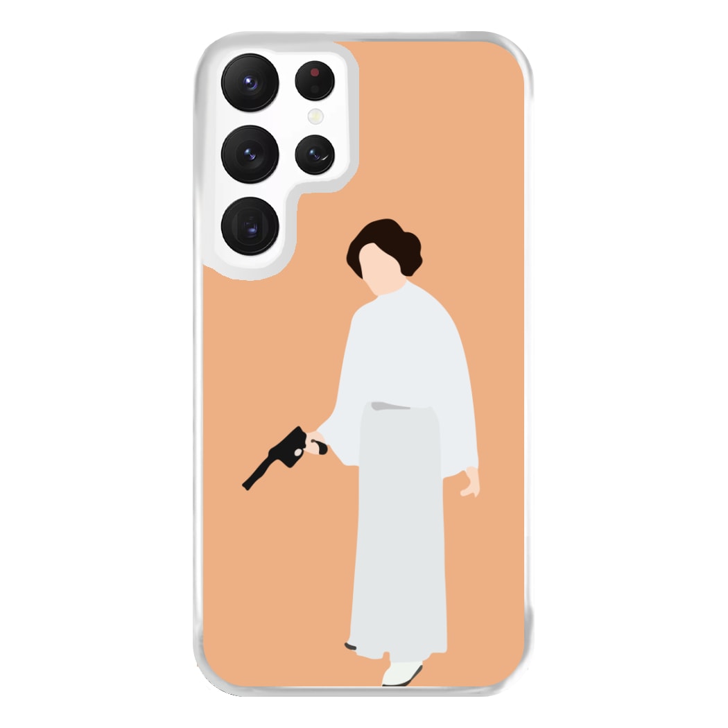 Leia Faceless With Gun Phone Case for Galaxy S22 Ultra