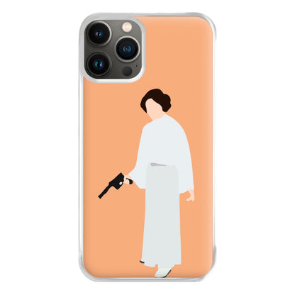 Leia Faceless With Gun Phone Case for iPhone 13 Pro Max