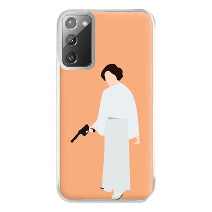 Leia Faceless With Gun Phone Case for Galaxy Note 20 Ultra