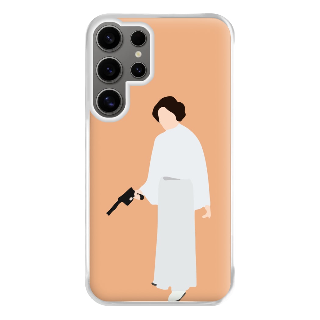 Leia Faceless With Gun Phone Case for Galaxy S24 Ultra