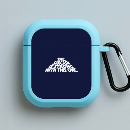 The Sarcasm Is Strong With This One Blue AirPods Case