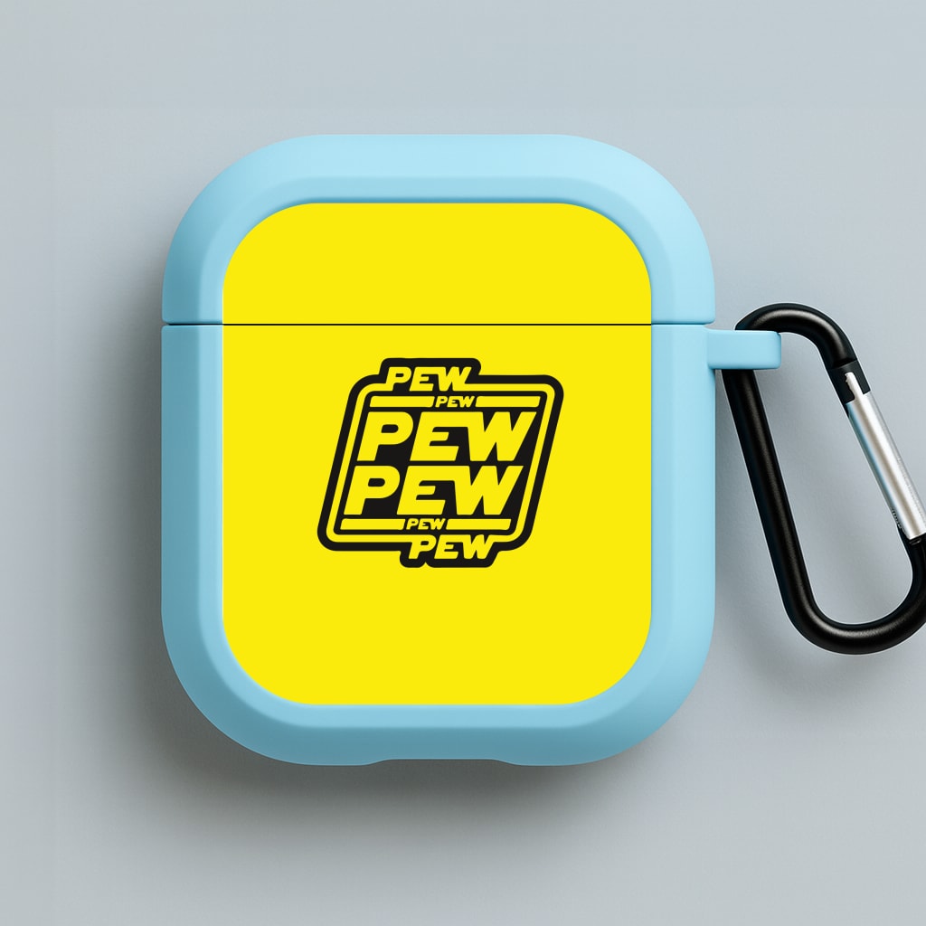 Pew Pew Blue AirPods Case