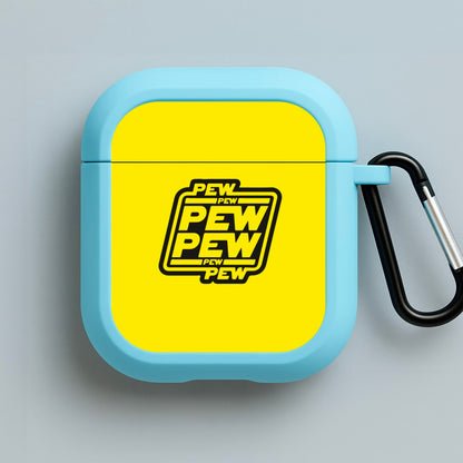Pew Pew Blue AirPods Case