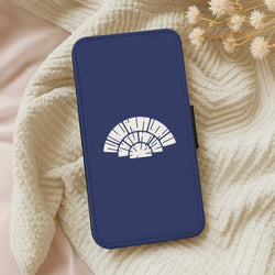 Blue Design Wallet Phone Case