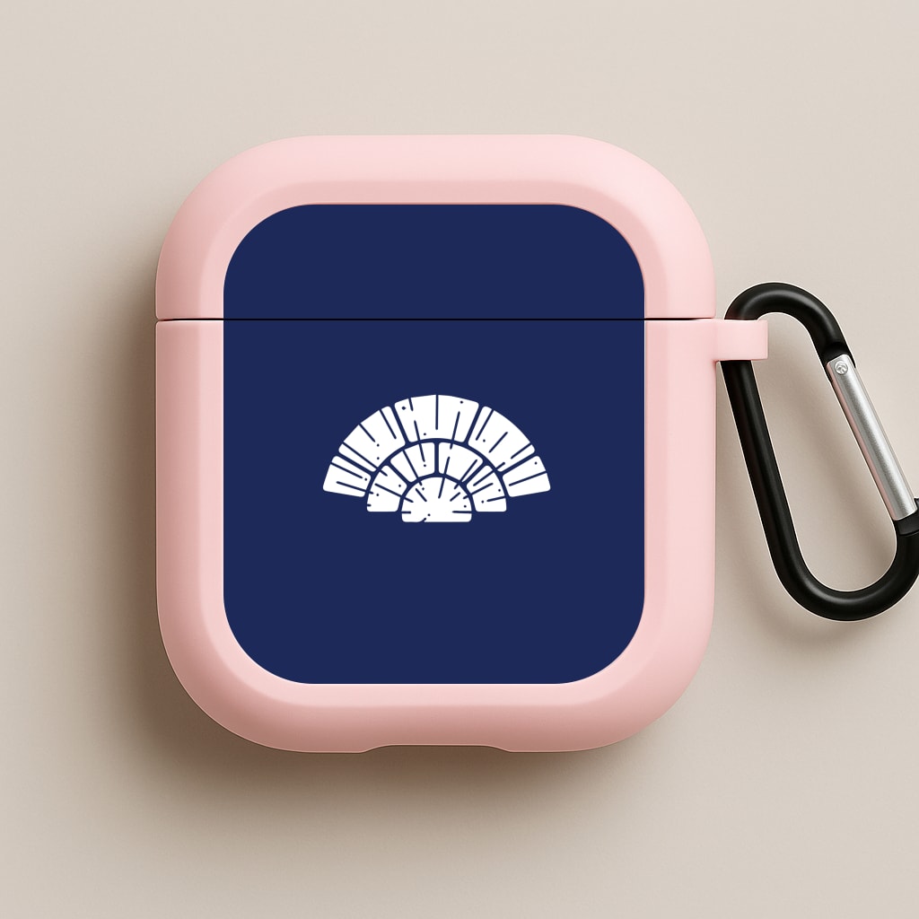 Blue Design Pink AirPods Case