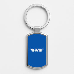 May The Force Be With You Silver Keyring