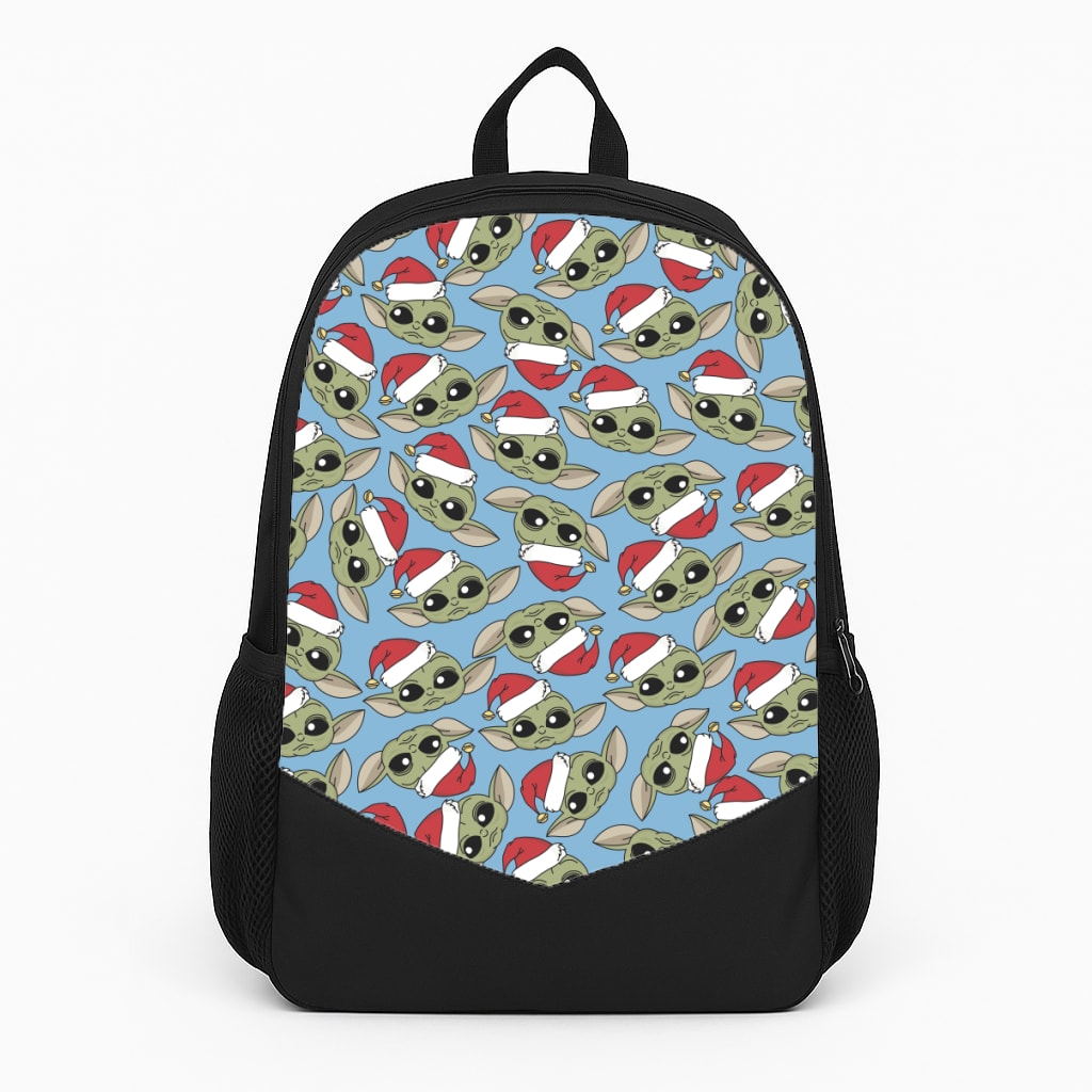 Baby Yoda Christmas Pattern Backpack
