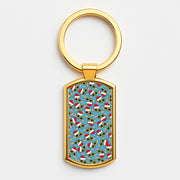 Baby Yoda Christmas Pattern Luxury Keyring 3
