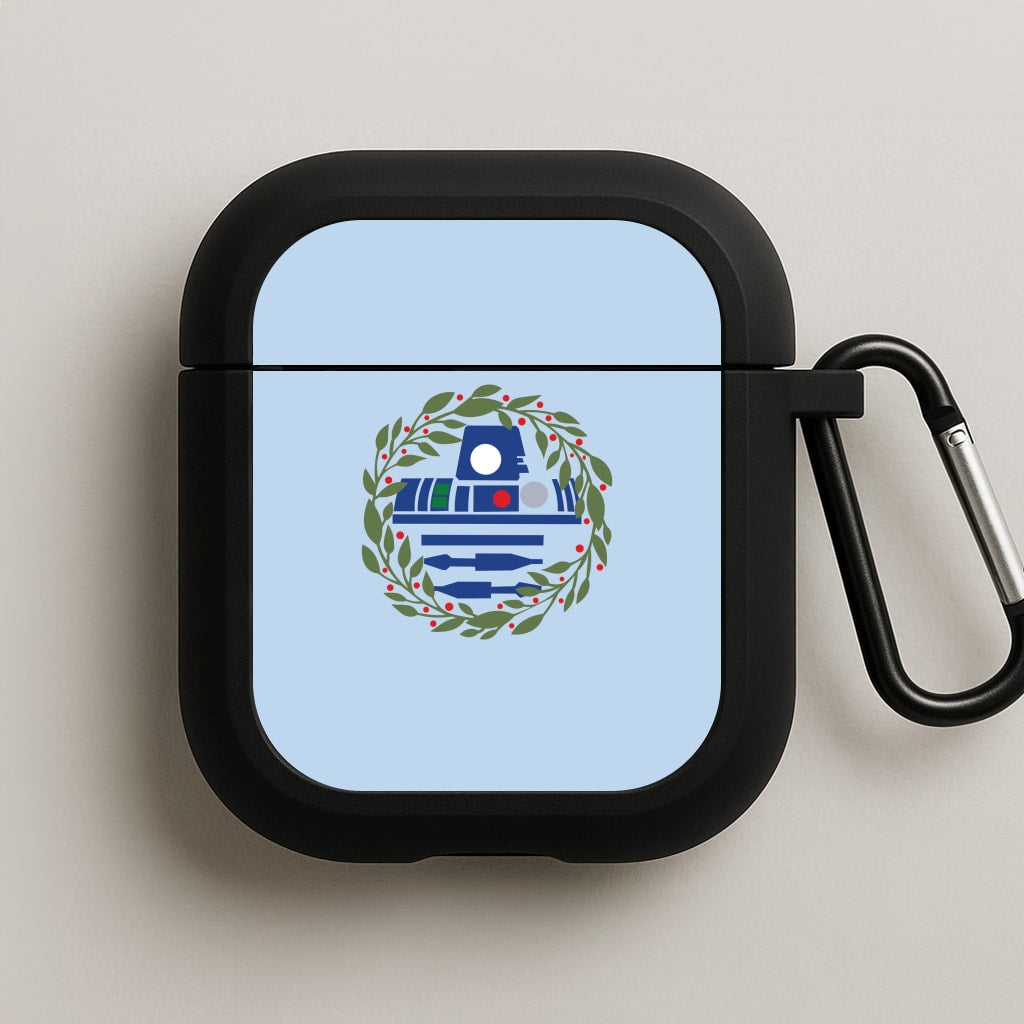 R2D2 Christmas Wreath AirPods Case
