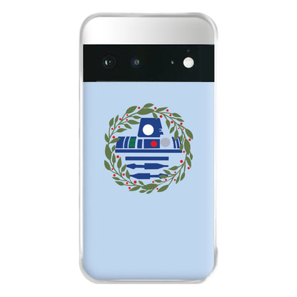 R2D2 Christmas Wreath Phone Case for Google Pixel 6a