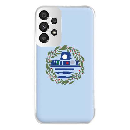 R2D2 Christmas Wreath Phone Case for Galaxy A33