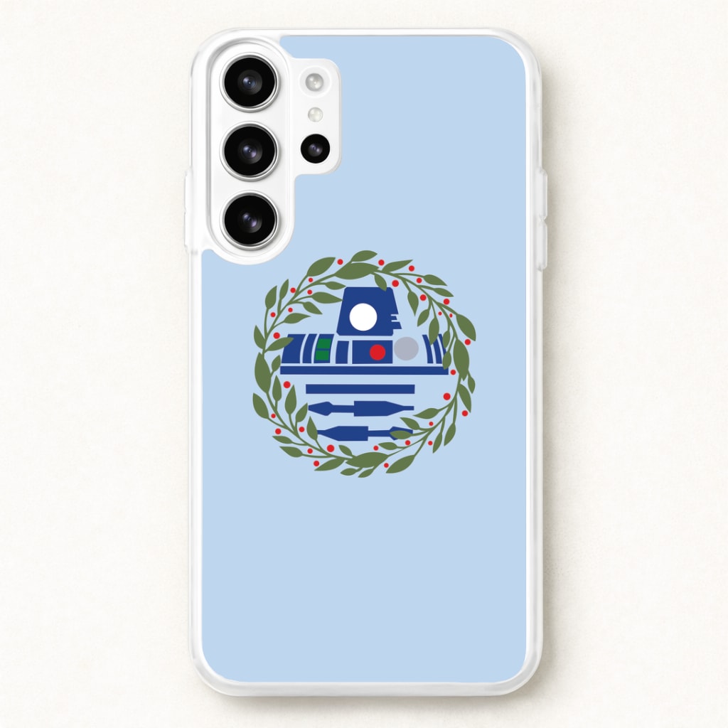 R2D2 Christmas Wreath Phone Case for Galaxy S26 Ultra