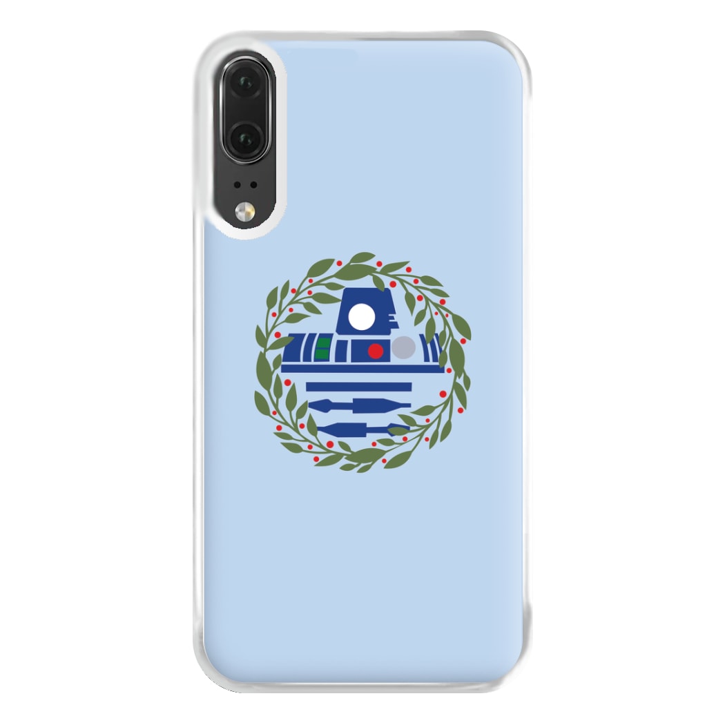 R2D2 Christmas Wreath Phone Case for Huawei P20