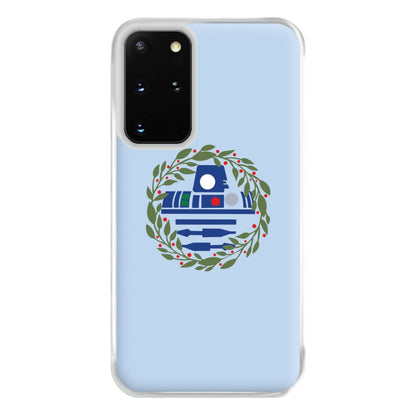 R2D2 Christmas Wreath Phone Case for Galaxy S20 Plus