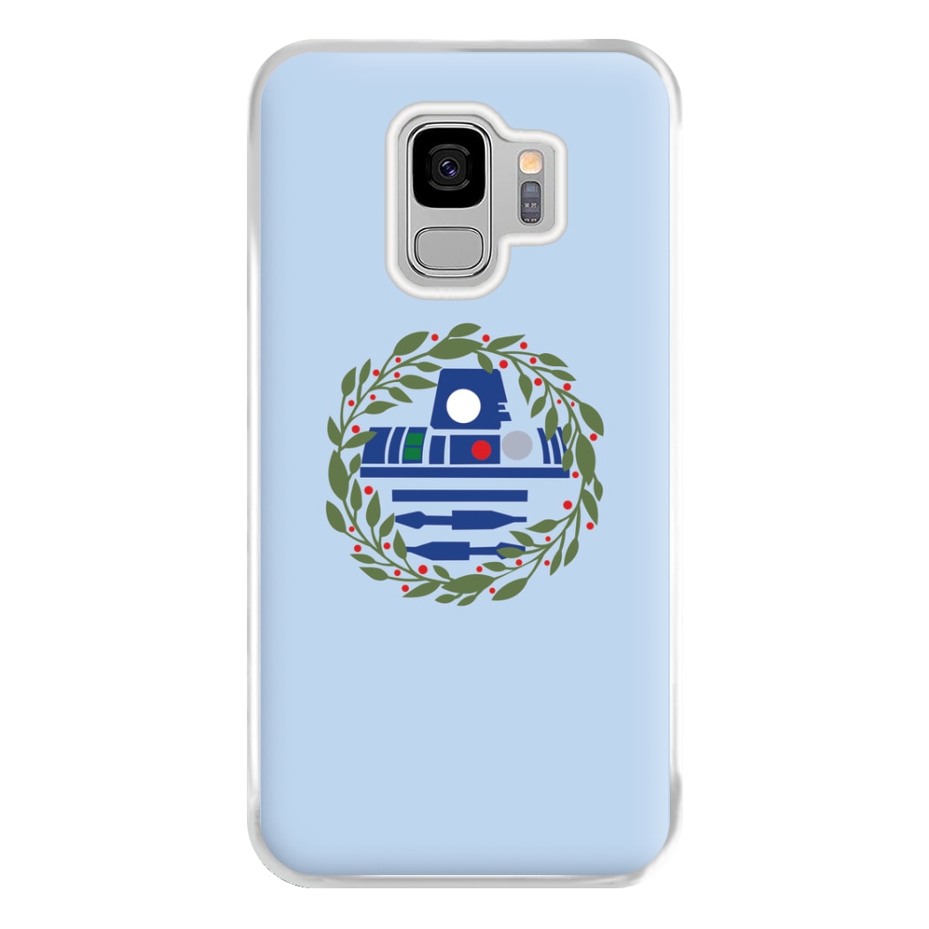 R2D2 Christmas Wreath Phone Case for Galaxy S9 Plus