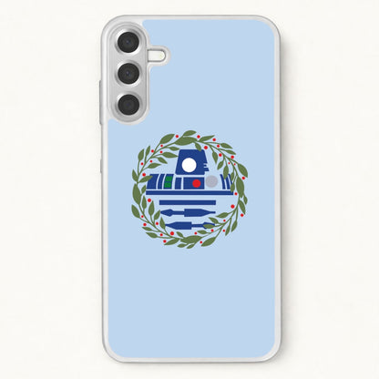 R2D2 Christmas Wreath Phone Case for Galaxy A57