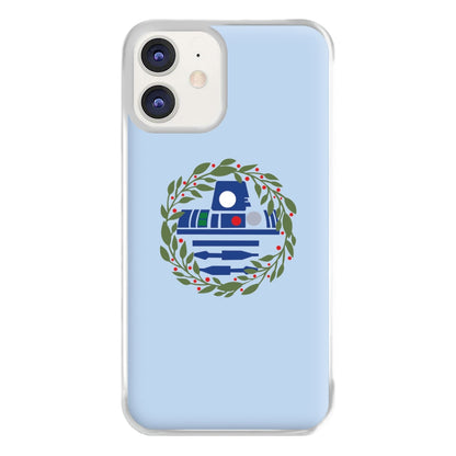 R2D2 Christmas Wreath Phone Case for iPhone 12 / 12 Pro