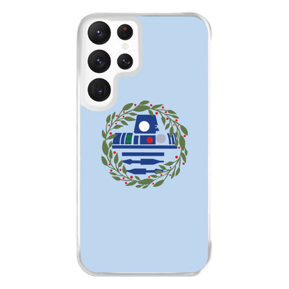 R2D2 Christmas Wreath Phone Case for Galaxy S22 Ultra