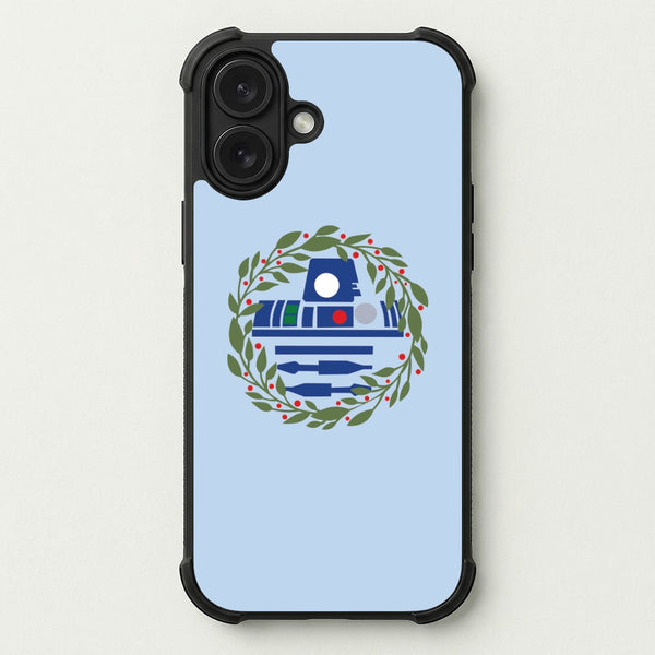 R2D2 Christmas Wreath Phone Case — Bumper case