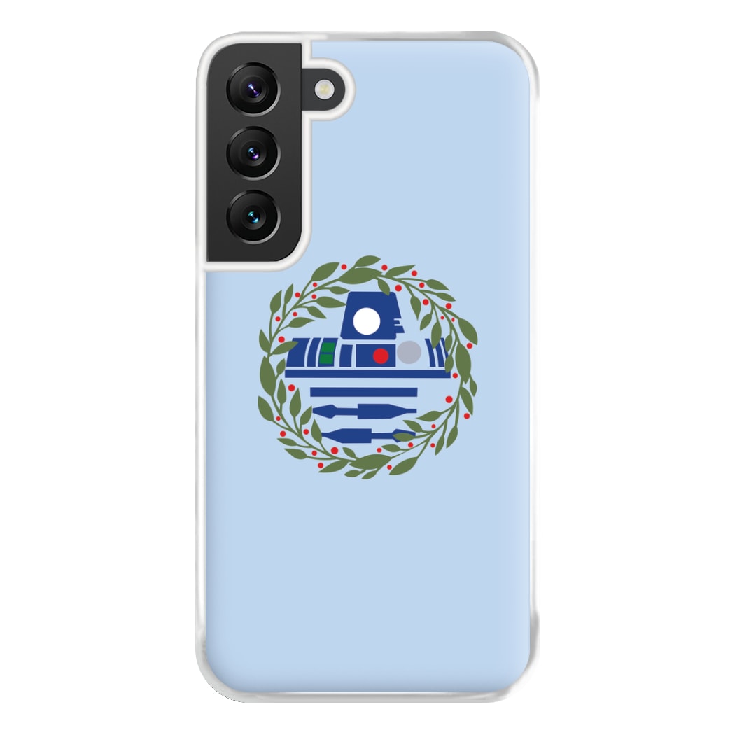 R2D2 Christmas Wreath Phone Case for Galaxy S22 Plus