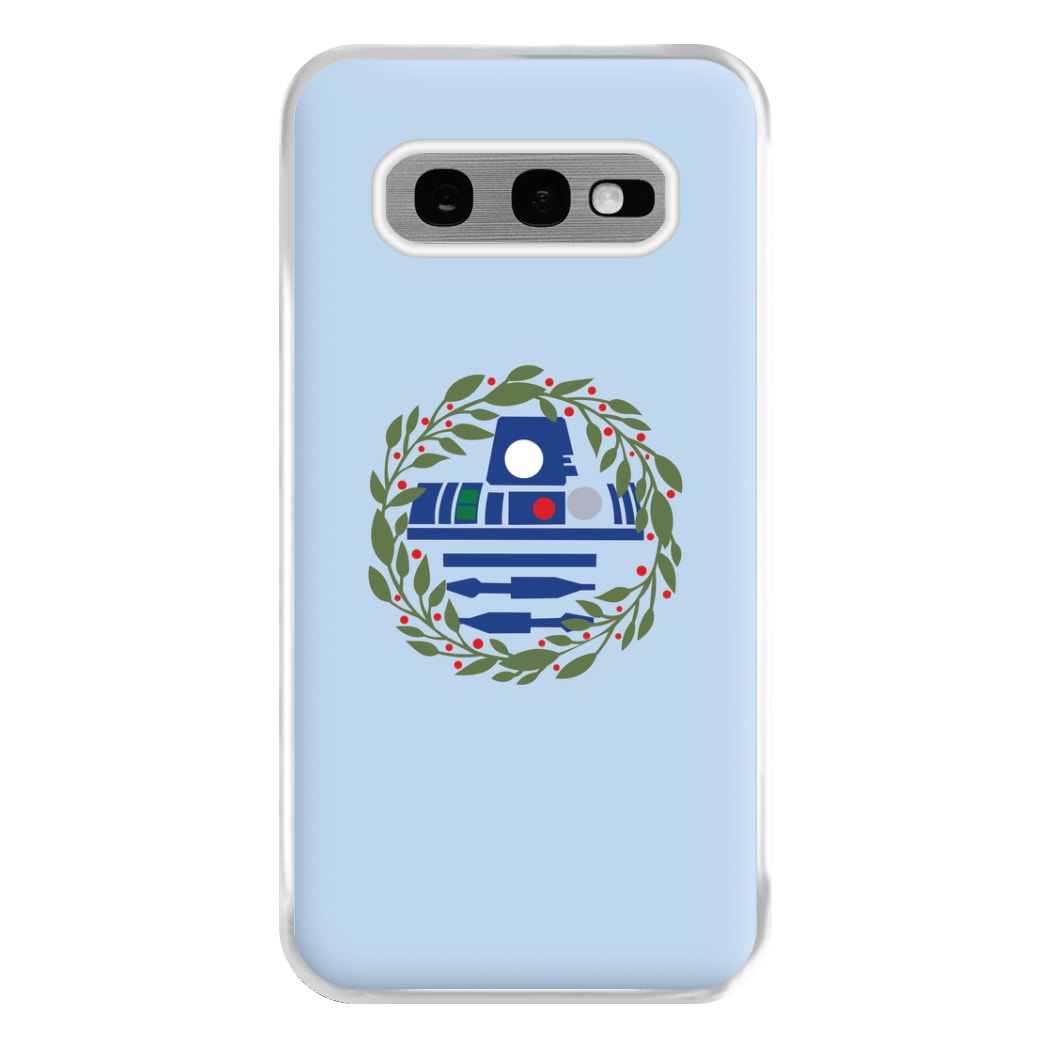 R2D2 Christmas Wreath Phone Case for Galaxy S10e