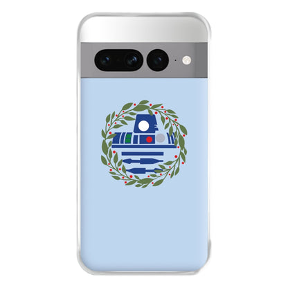 R2D2 Christmas Wreath Phone Case for Google Pixel 7 Pro