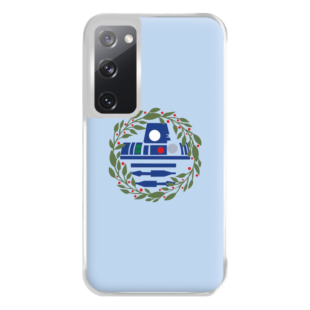 R2D2 Christmas Wreath Phone Case for Galaxy S20FE