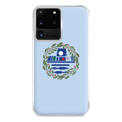 R2D2 Christmas Wreath Phone Case for Galaxy S20 Ultra