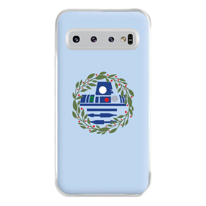 R2D2 Christmas Wreath Phone Case for Galaxy S10 Plus