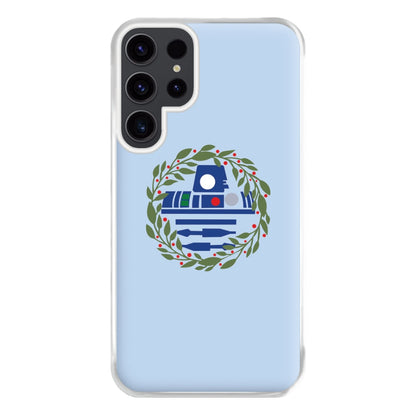 R2D2 Christmas Wreath Phone Case for Galaxy S23 Ultra