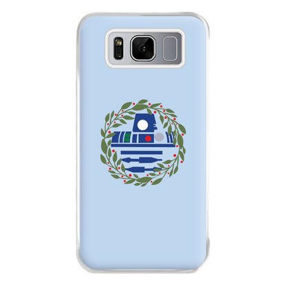 R2D2 Christmas Wreath Phone Case for Galaxy S8 Plus